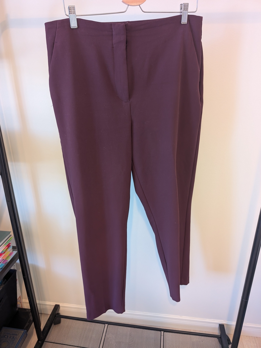 Reitmans Plum Straight-Leg Trousers
